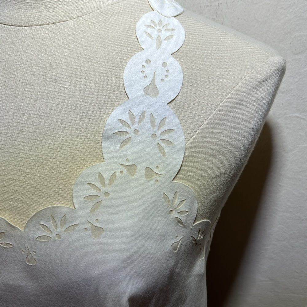 Anthropologie Fei Laser Cut White Tank NWT - Picture 4 of 11